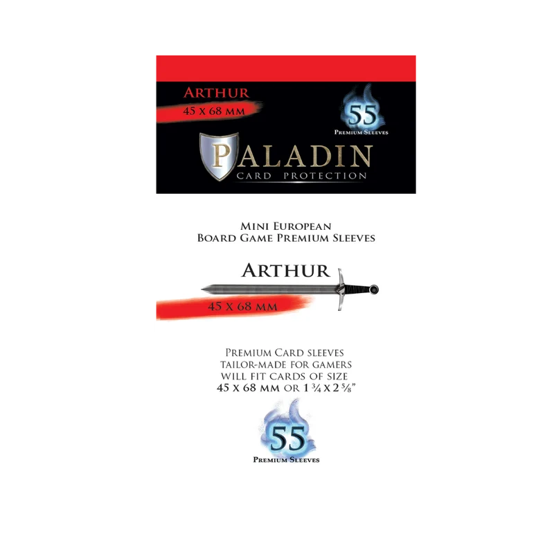 Paladin Sleeves - Arthur - 45 x 68mm (55)