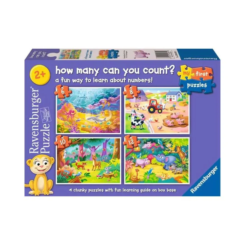 My First Puzzles - How Many Can You Count (6, 8, 10 & 12 pcs)
