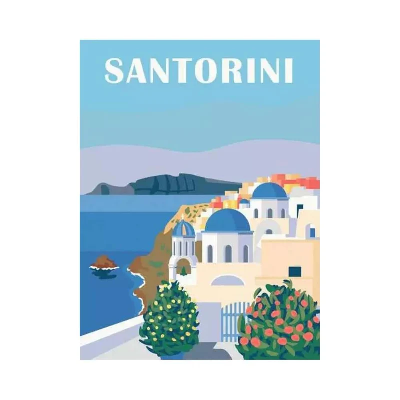 CreArt : Santorini (30x40 cm)