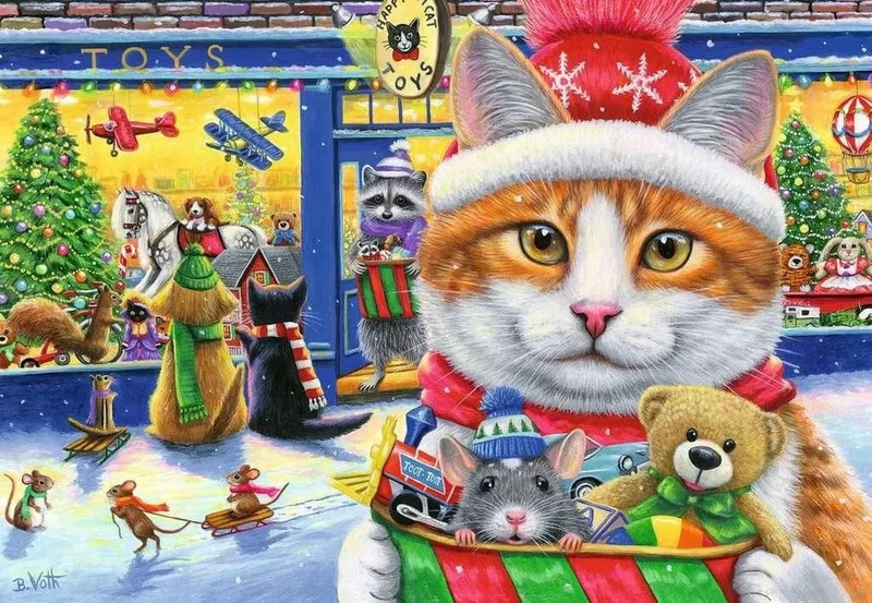 Christmas Kitties (2x24 pcs)