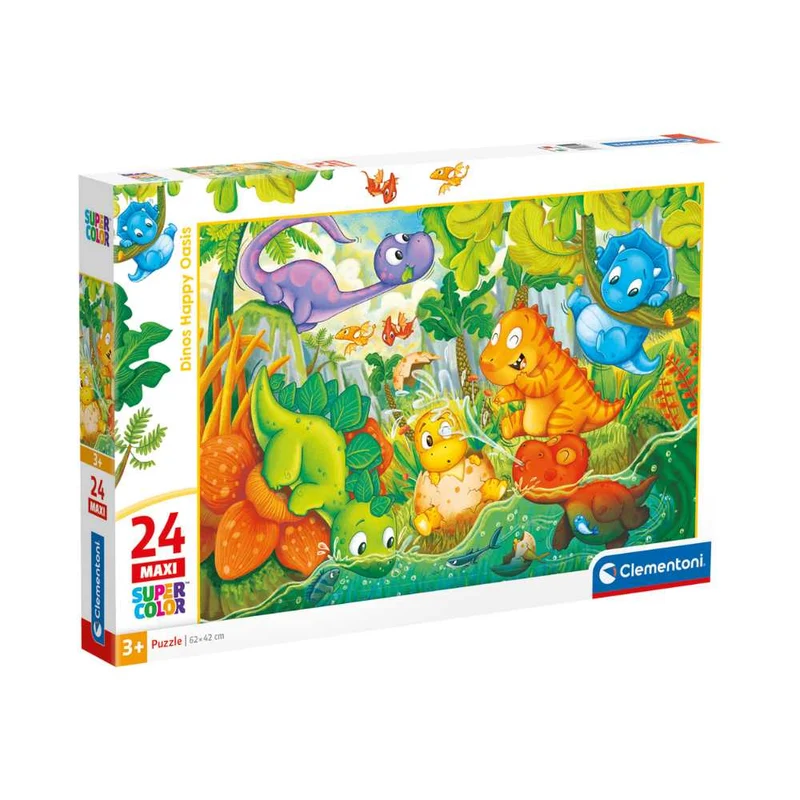 L'oasis des joyeux dinosaures (24 pcs)