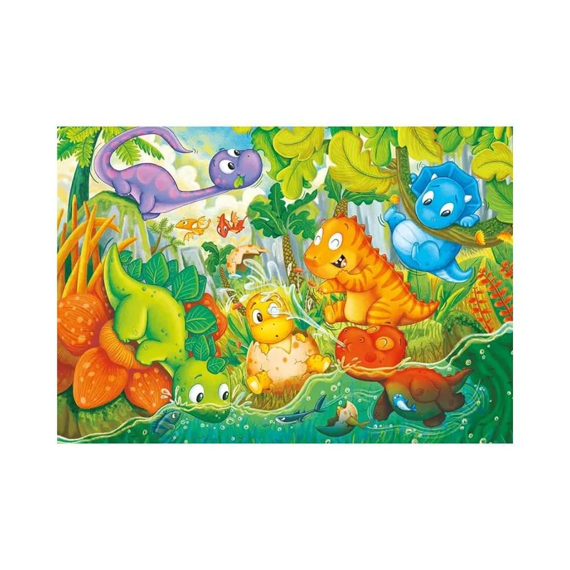 L'oasis des joyeux dinosaures (24 pcs)