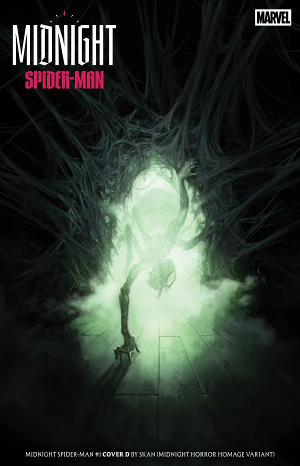 Midnight Spider-Man #1 Marvel D Skan Srisuwan Hommage à l'horreur 10/07/2026