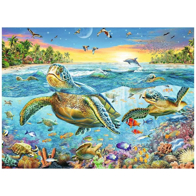 Swim with Sea Turtles (100 pcs XXL)
