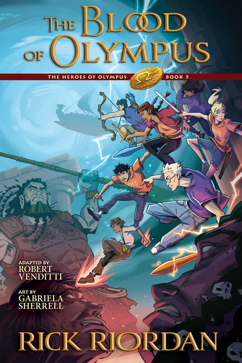 Les Héros de l'Olympe, Tome 5 : Le Sang de l'Olympe, Roman graphique relié