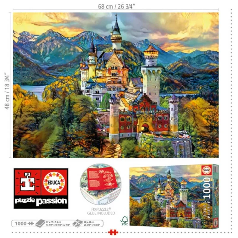 Château de Neuschwanstein | Neuschwanstein Castle (1000 pcs)