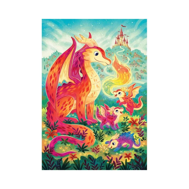 Une famille dragons (60 pcs)
