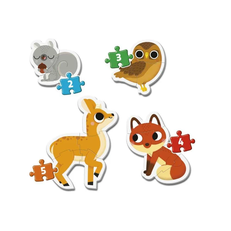 My First Puzzles - Animaux forêt | Forest Animals (2, 3, 4 & 5 pcs)