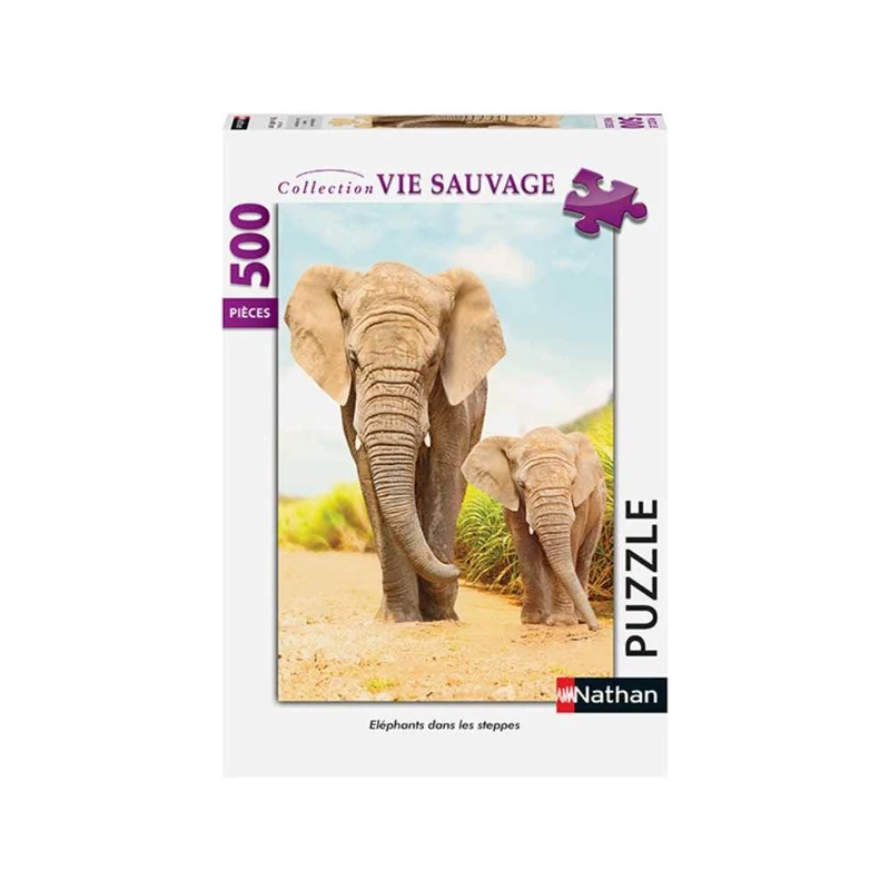 Éléphants dans les steppes (500 pcs)