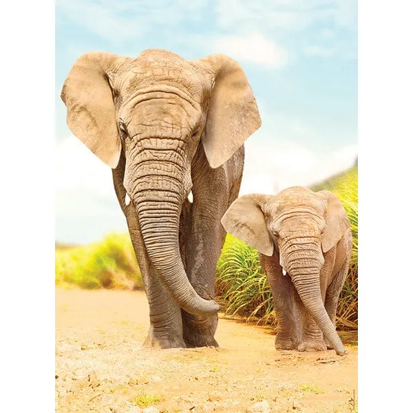 Éléphants dans les steppes (500 pcs)