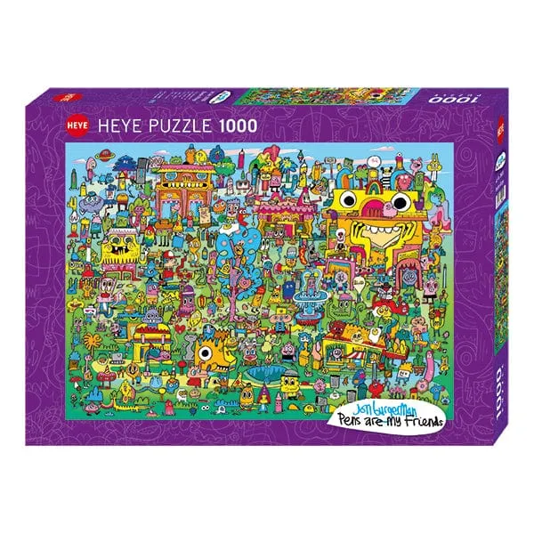 Doodle Village, Burgerman (1000 pcs)