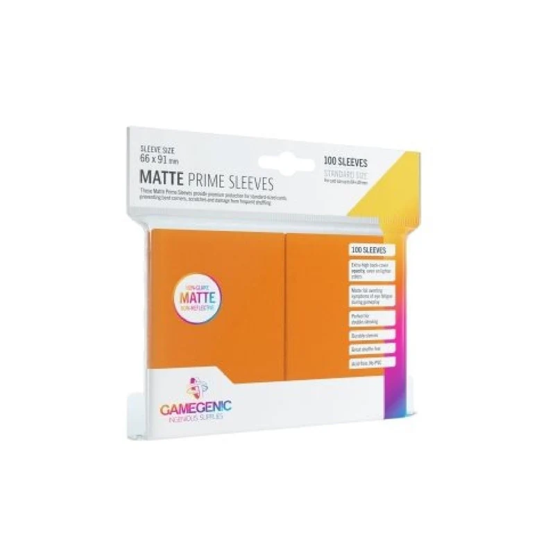Gamegenic Game Sleeves: Matte Prime Orange 66x91mm (100)