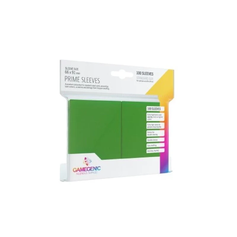 Gamegenic Game Sleeves: Prime Green 66x91mm (100)