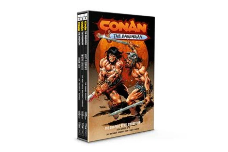 Conan le Barbare, tome 04 à 06, coffret relié, édition spéciale, couverture de Dan Panosian (public averti)