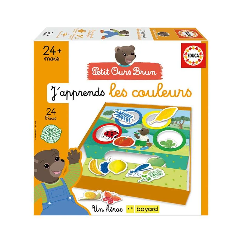 Petit ours brun - J'apprends les couleurs (FR)