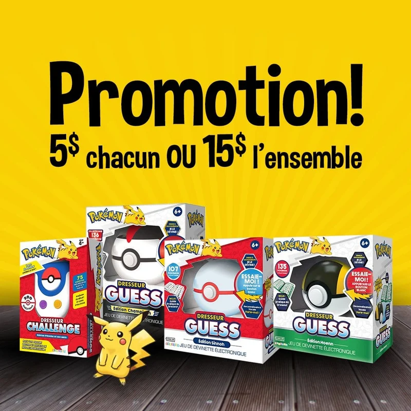Ensemble de quatre jeux Pokémon (FR)