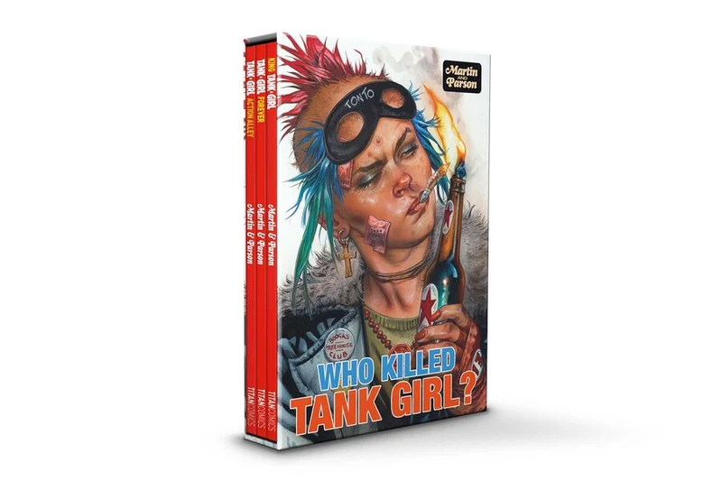 Qui a tué Tank Girl ? Coffret relié sous étui, édition standard, par Greg Staples (public averti)