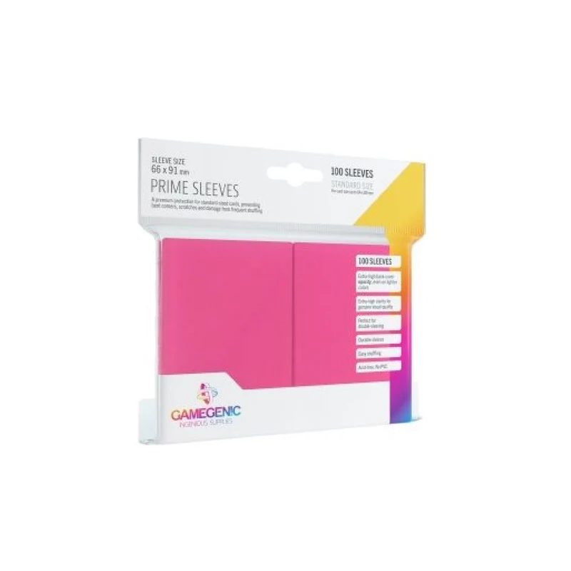 Gamegenic Game Sleeves: Prime Pink 66x91mm (100)