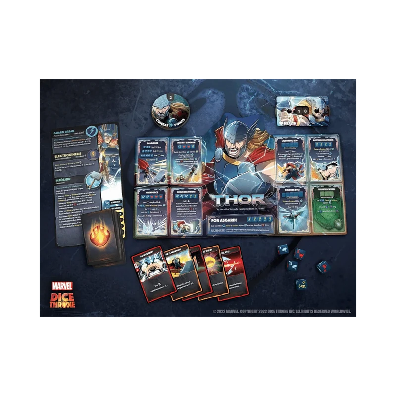 Marvel Dice Throne: 4-Hero Box - Scarlet Witch, Thor, Loki, and Spider-Man (EN)