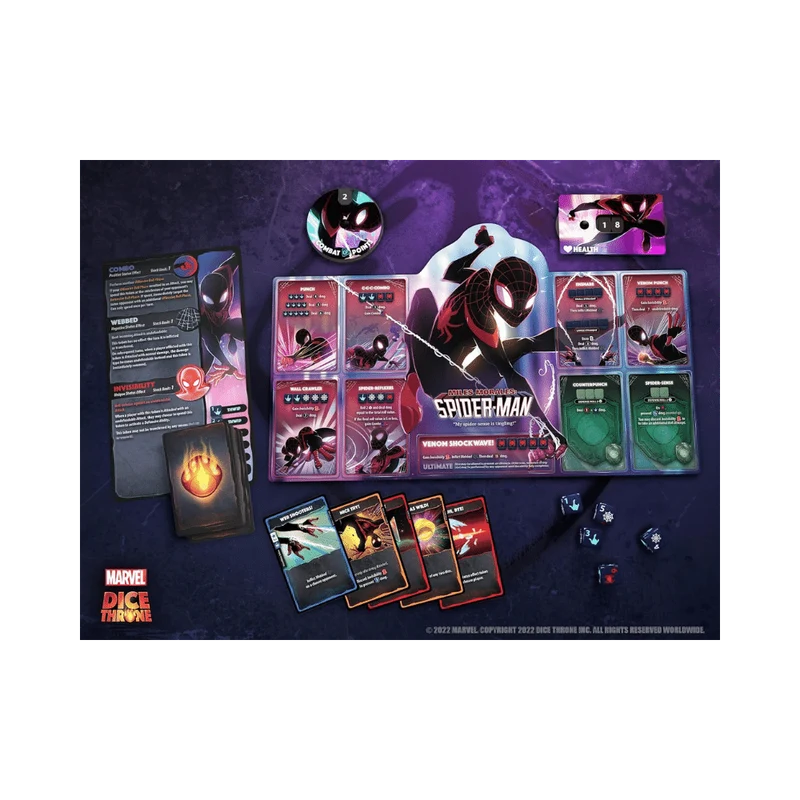 Marvel Dice Throne: 4-Hero Box - Scarlet Witch, Thor, Loki, and Spider-Man (EN)