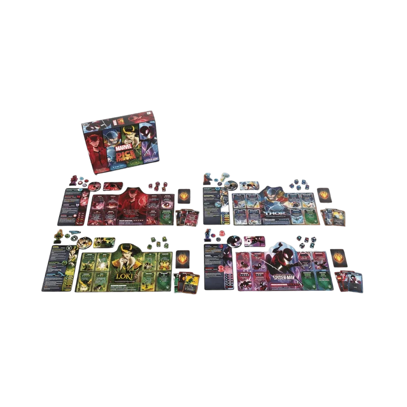 Marvel Dice Throne: 4-Hero Box - Scarlet Witch, Thor, Loki, and Spider-Man (EN)