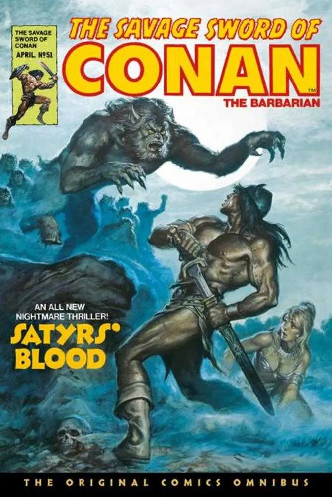 L'Épée Sauvage de Conan : L'intégrale des comics originaux, volume 04, édition spéciale, couverture sanglante Earl Norem Satrys (public averti)