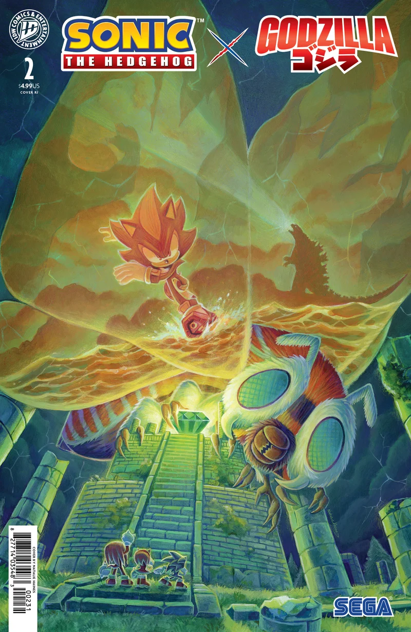 Sonic The Hedgehog X Godzilla #2 IDW 1:15 Haines 09/09/2026