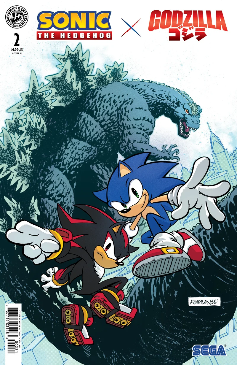 Sonic The Hedgehog X Godzilla #2 IDW B Catalan 09/09/2026