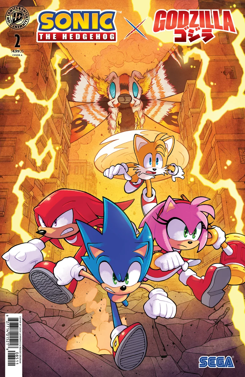 Sonic The Hedgehog X Godzilla #2 IDW A Lawrence 09/09/2026