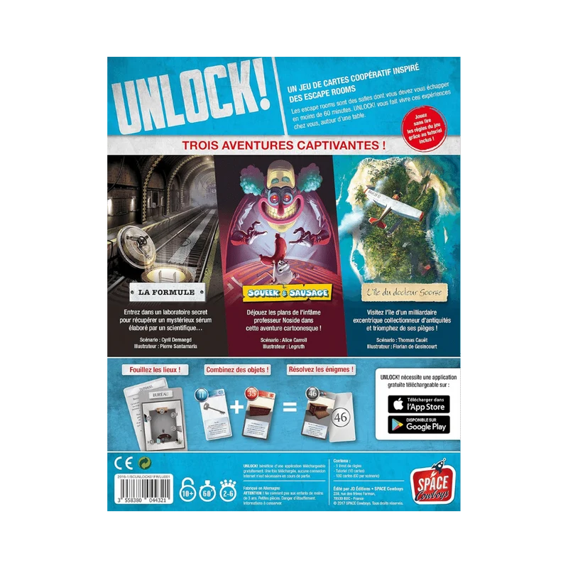Unlock! 1 Escape Adventures (FR)
