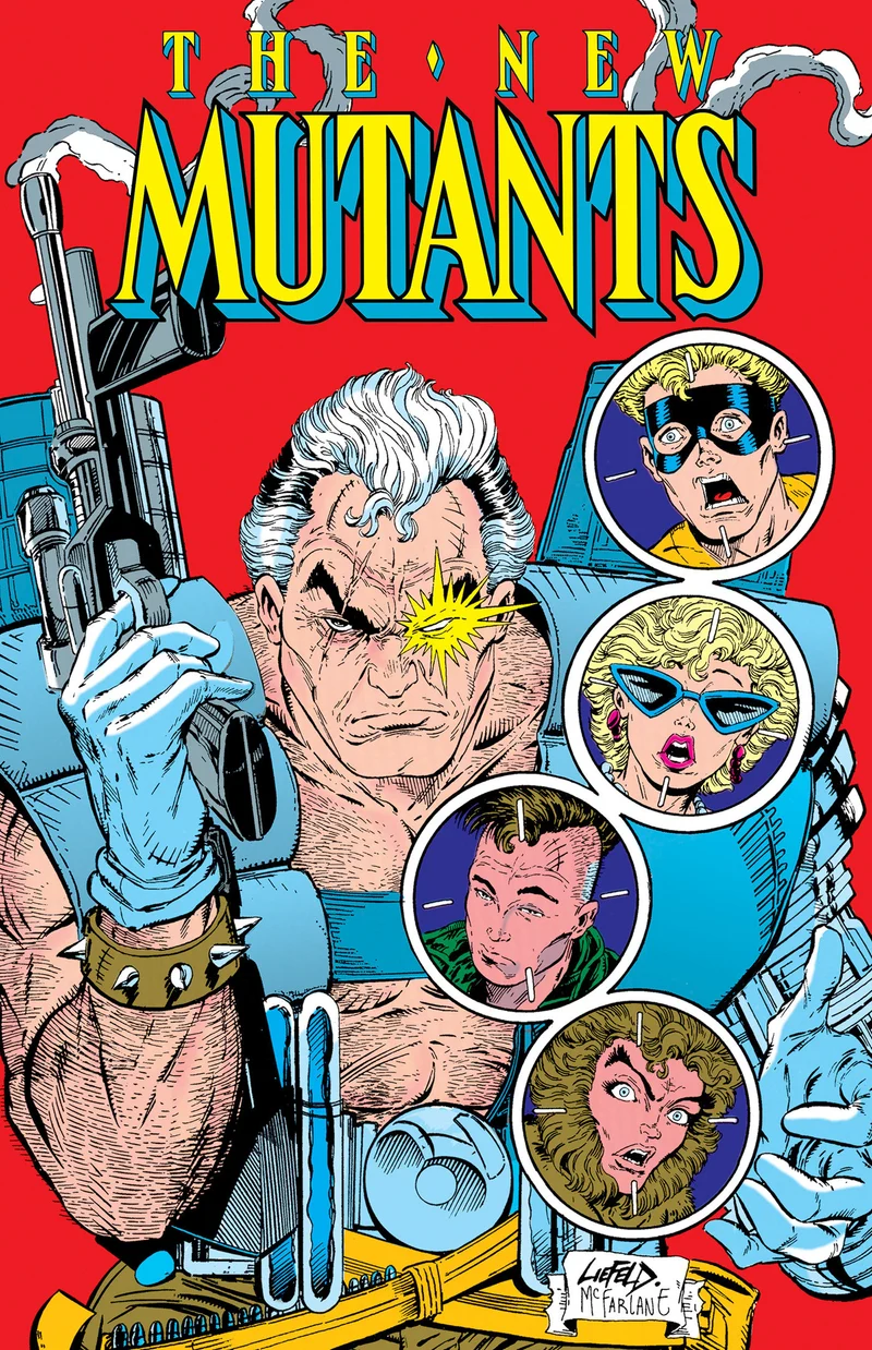 New Mutants Omnibus Volume 4. Couverture de Rob Liefeld.