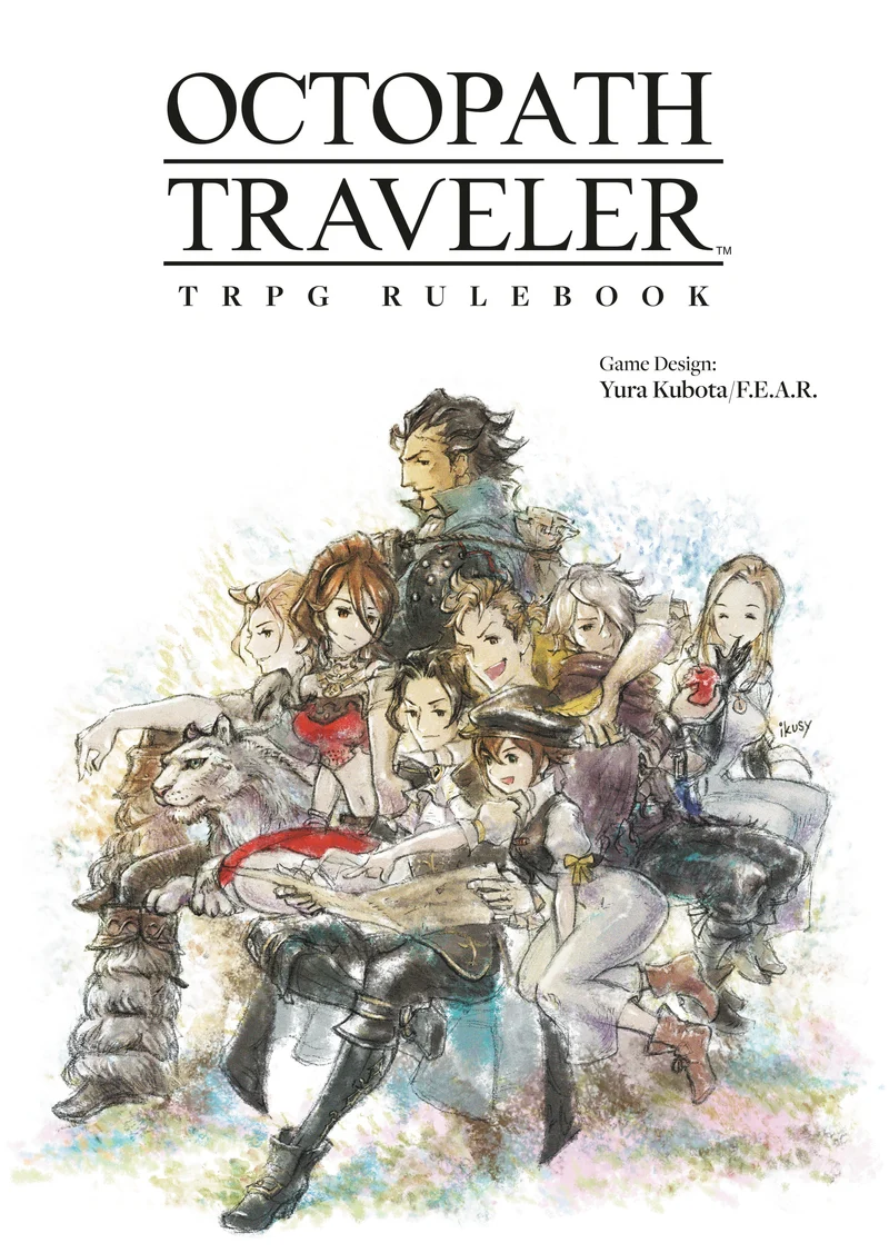 Livre de règles du jeu de rôle Octopath Traveler