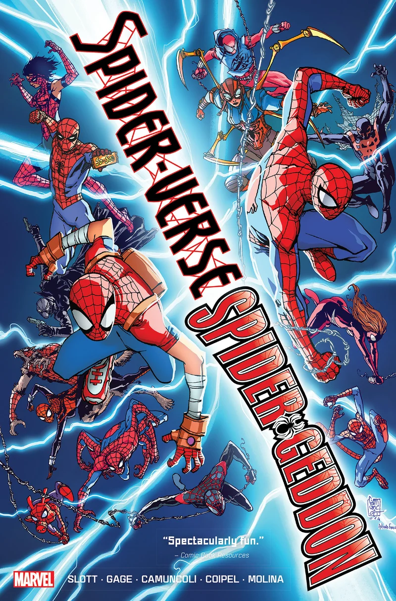 Spider Verse/Spider Geddon Omnibus Couverture de Giuseppe Camuncoli [Nouvelle impression, vente directe uniquement]