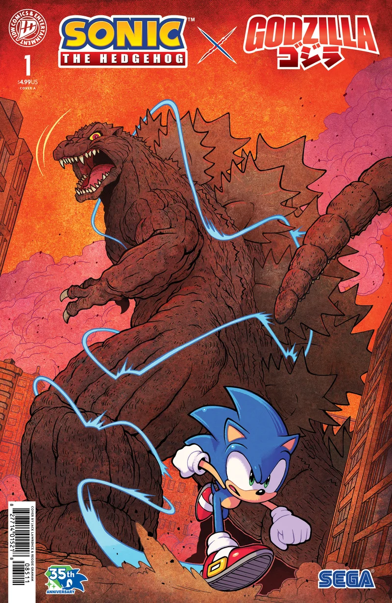 Sonic The Hedgehog X Godzilla #1 IDW A Lawrence 15/07/2026