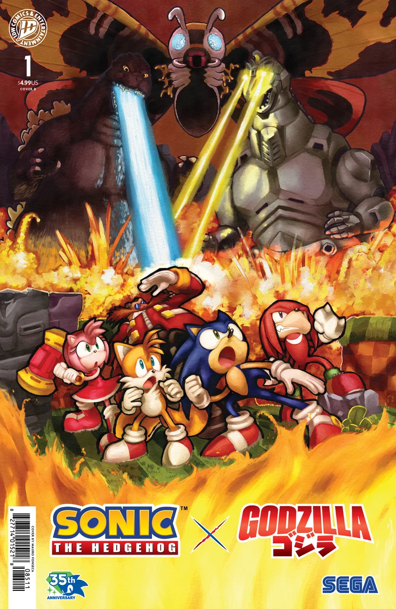 Sonic The Hedgehog X Godzilla #1 IDW B Fonseca 15/07/2026
