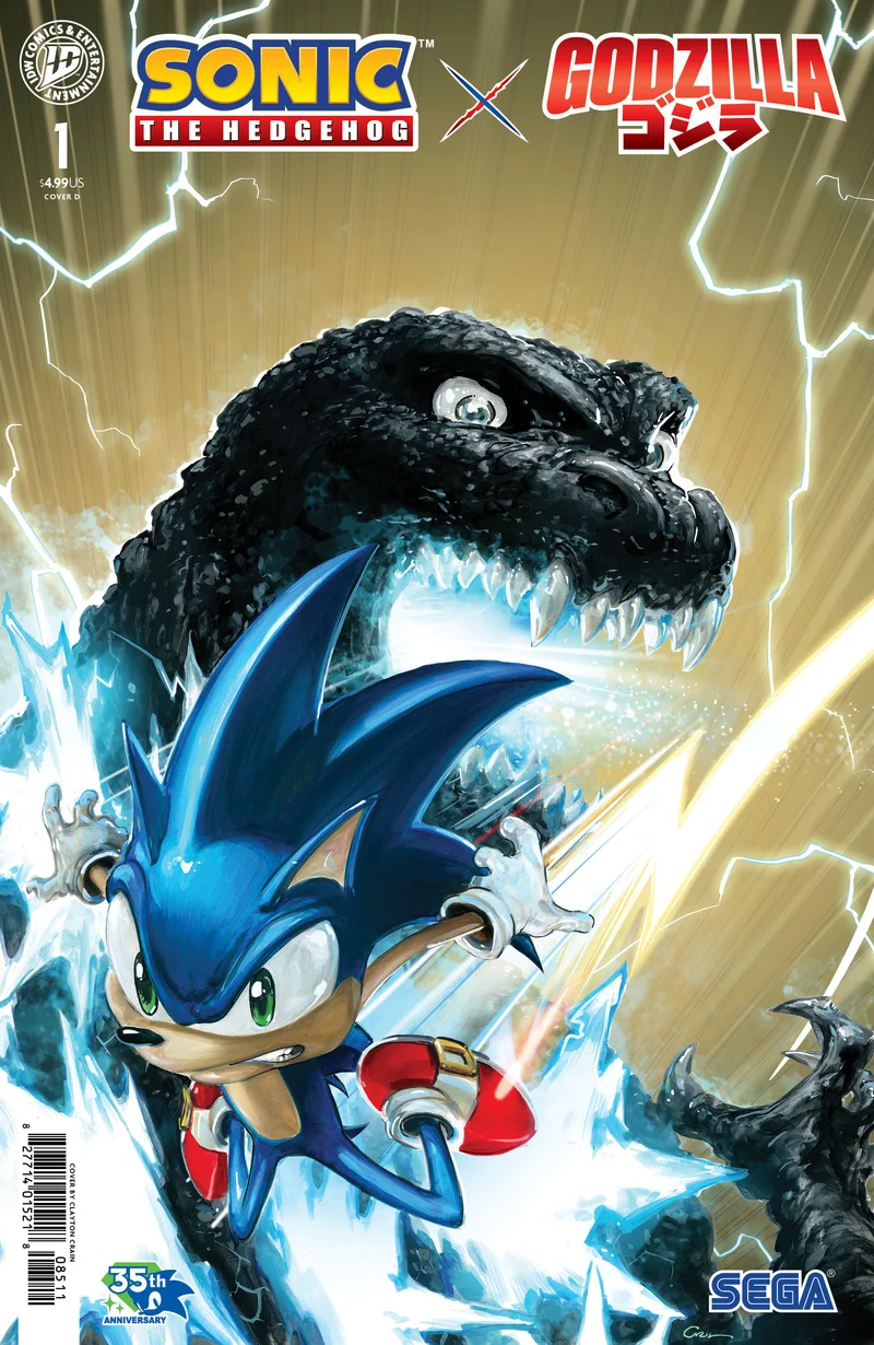 Sonic The Hedgehog X Godzilla #1 IDW D Crain 15/07/2026