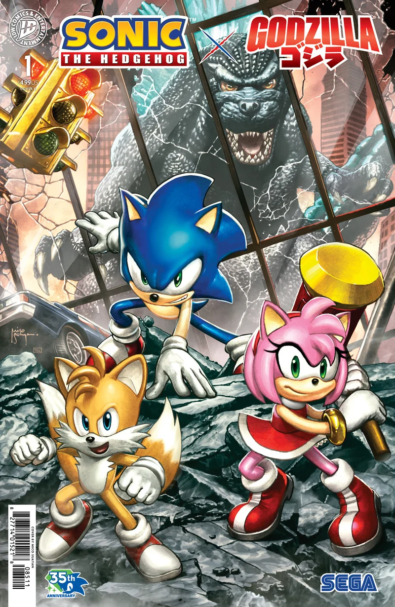 Sonic The Hedgehog X Godzilla #1 IDW E Suayan 15/07/2026