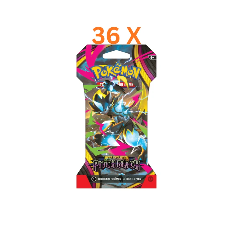 JCC POKÉMON ME05 : LOT DE 36 BOOSTERS NOIR PUR
