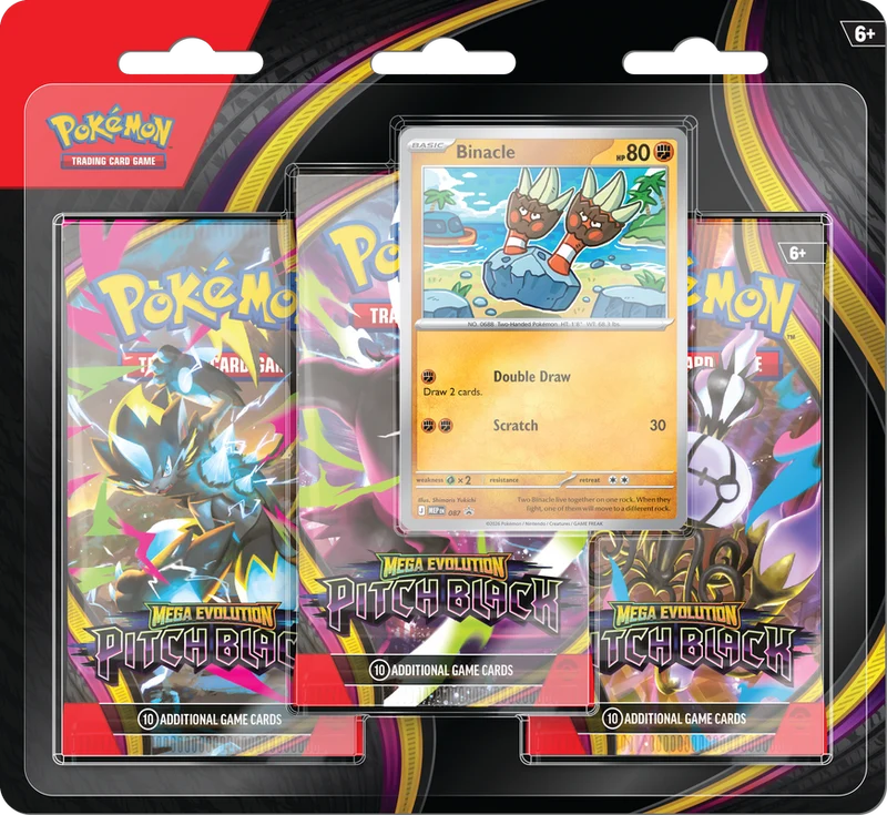 JCC POKÉMON ME05 : BLISTER DE 3 PACKS NOIRS ET PURS