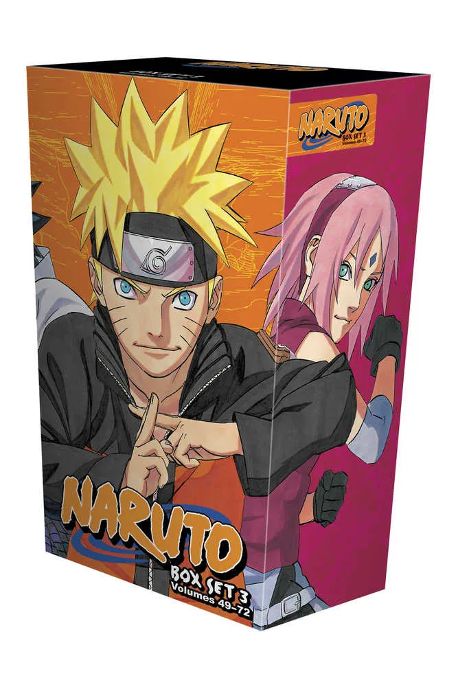 Coffret manga Naruto 3 volumes 49 à 72