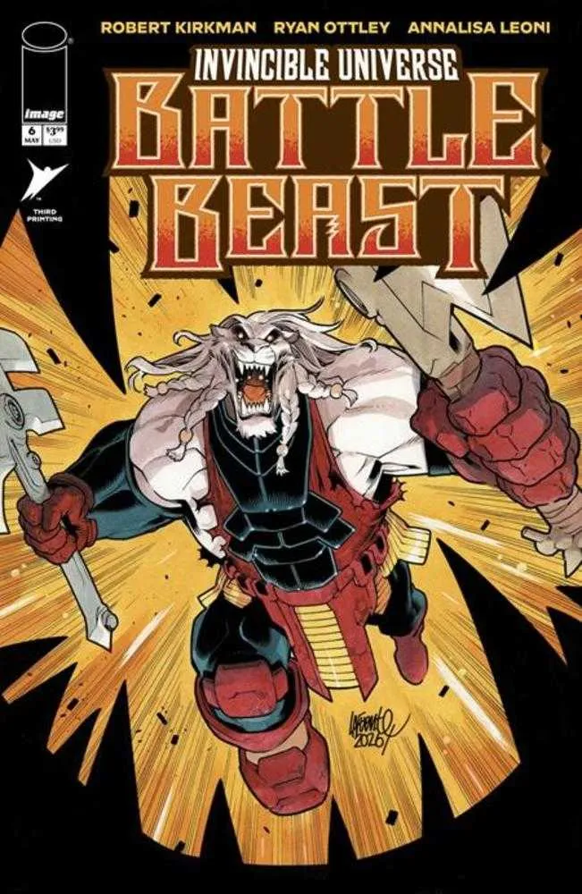 Invincible Universe Battle Beast #6 Image 3e tirage 20/05/2026