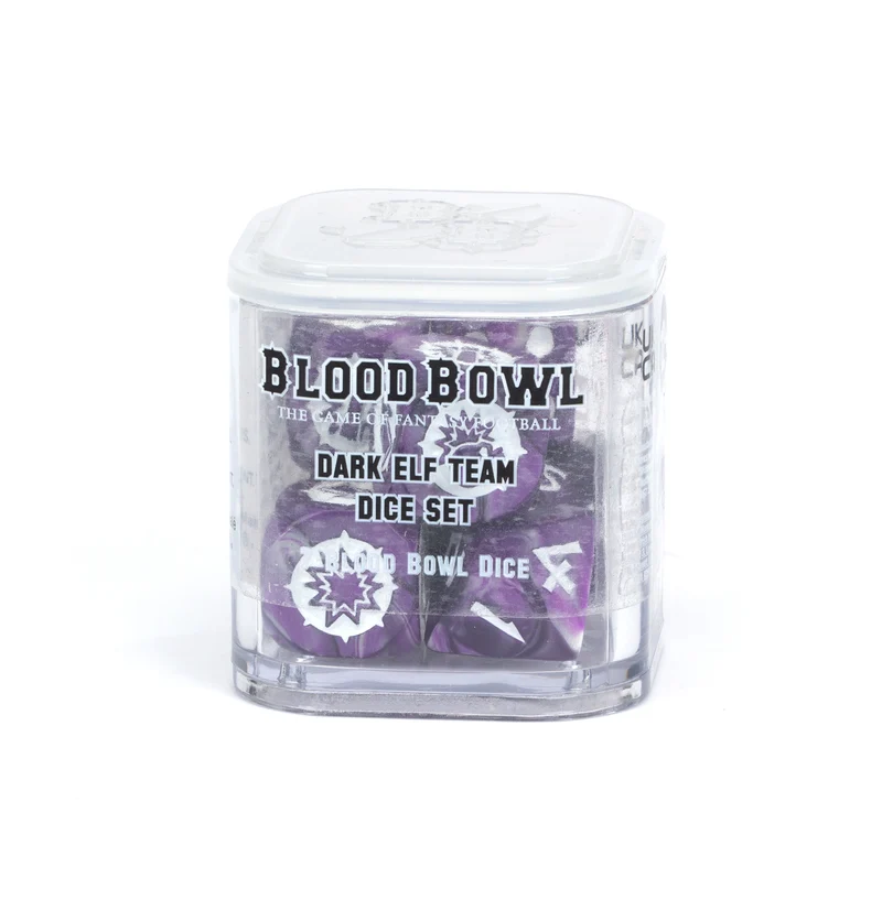 BLOOD BOWL : JEU DE DÉS ÉQUIPE ELFE NOIR