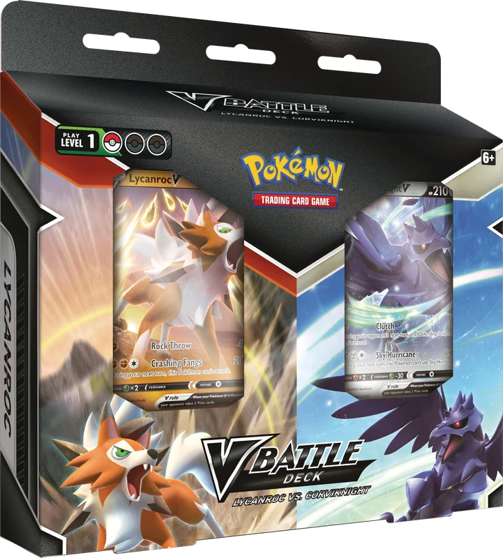 Deck de combat Pokémon V : Lycanroc contre Corviknight