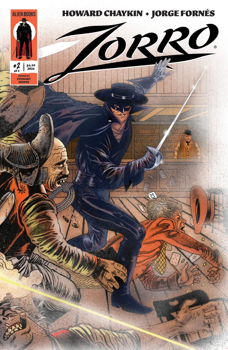 Zorro #2 IDW Alien A Moore Wraparound 07/01/2026
