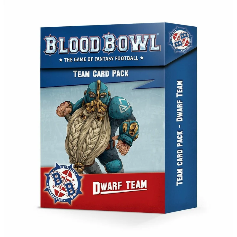 BLOOD BOWL : PACK DE CARTES D'ÉQUIPE NAINE