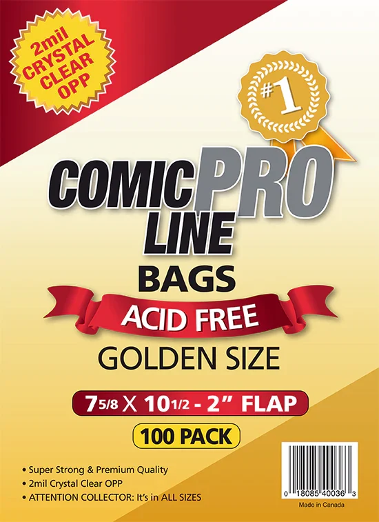POCHETTES POUR BD DE L'ÂGE D'OR DE COMIC PRO LINE