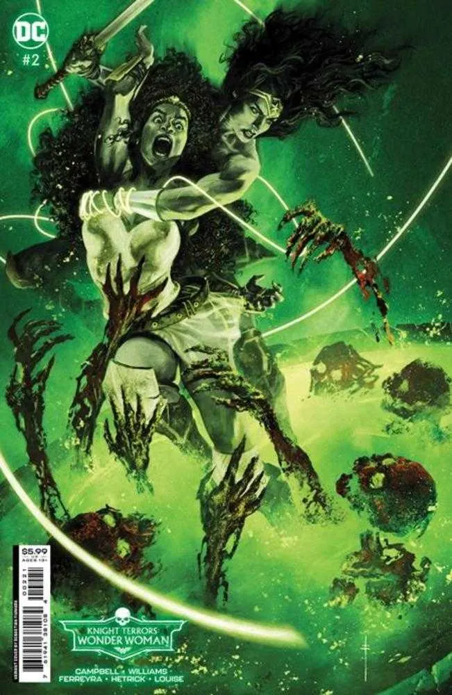 Knight Terrors Wonder Woman #2 (sur 2) Couverture B Sebastian Fiumara Variante sur papier cartonné