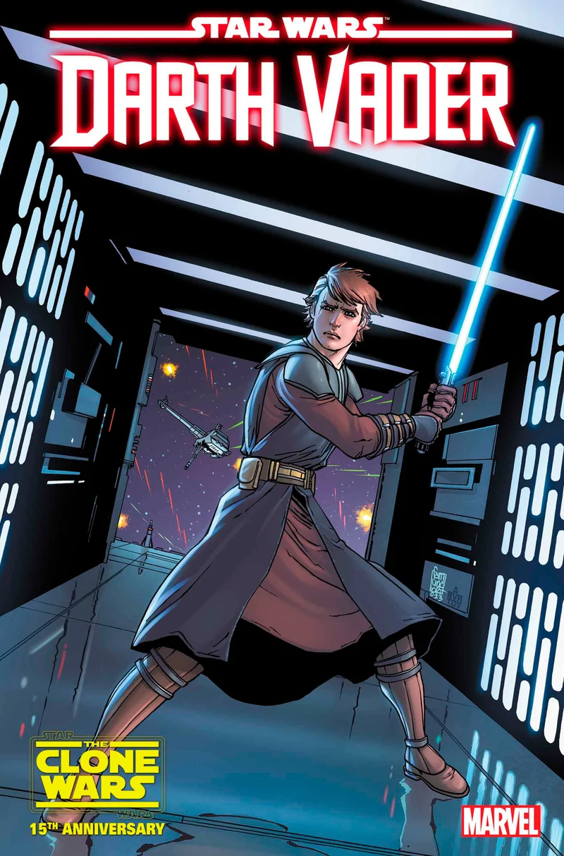 Star Wars : Dark Vador 37 Giuseppe Camuncoli Anakin Skywalker Star Wars : Clone Wars Variante du 15e anniversaire [Dd]