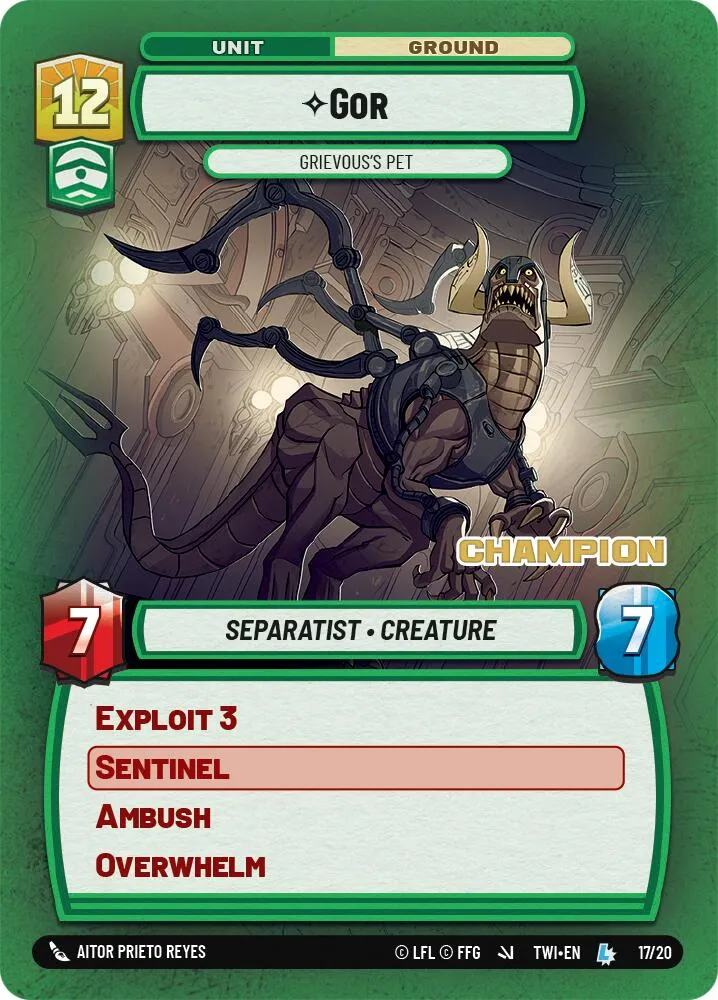 Gor - L'animal de compagnie de Grievous (Champion) (17/20) [Promotions Store Showdown]