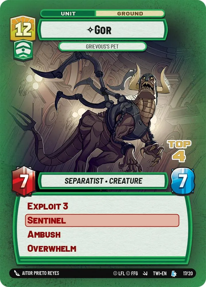Gor - L'animal de compagnie de Grievous (Top 4) (17/20) [Promotions Store Showdown]